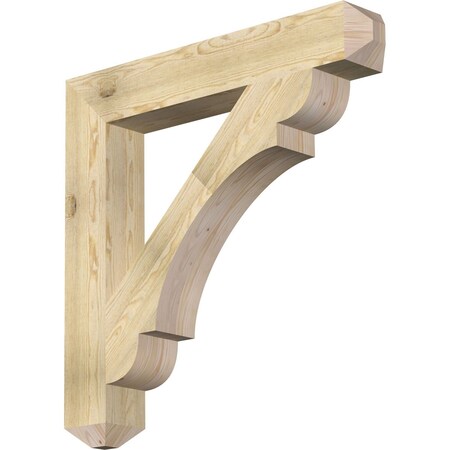 Ekena Millwork Olympic Craftsman Rough Sawn Bracket, Douglas Fir, 6"W x 40"D x 40"H BKT06X40X40OLY04RDF